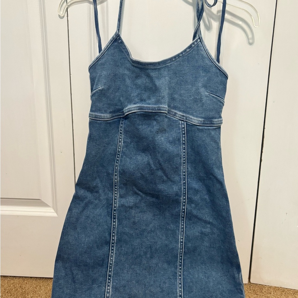 Aerie Blue Denim Dress